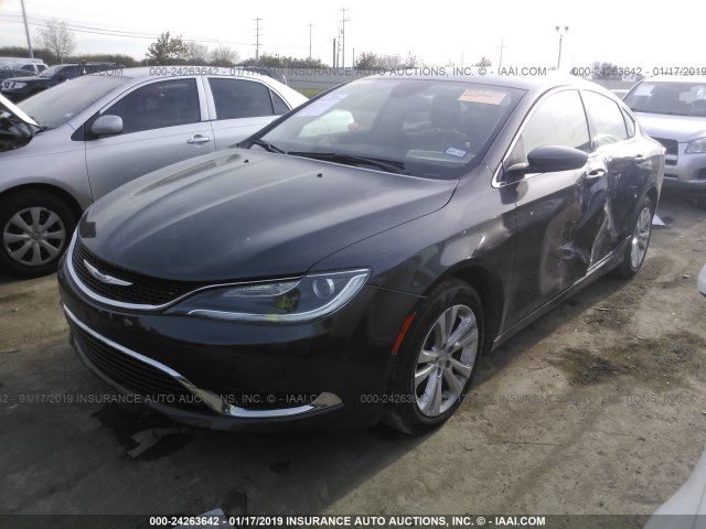 1C3CCCAG3GN184532 - 2016 CHRYSLER 200 LIMITED GRAY photo 2