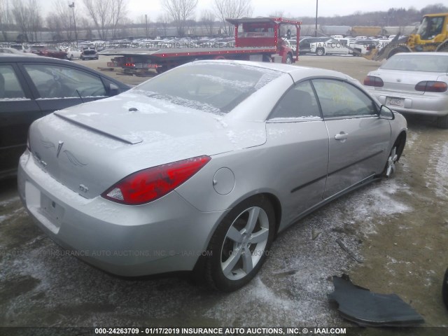 1G2ZH36N574136913 - 2007 PONTIAC G6 GT SILVER photo 4