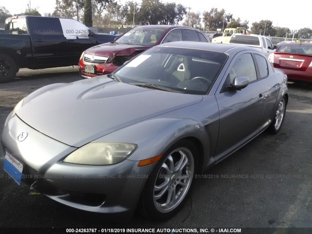 JM1FE17N350142790 - 2005 MAZDA RX8 SILVER photo 2