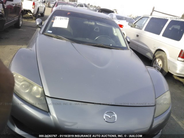 JM1FE17N350142790 - 2005 MAZDA RX8 SILVER photo 6