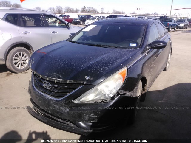 5NPEB4AC6BH098800 - 2011 HYUNDAI SONATA GLS BLACK photo 2