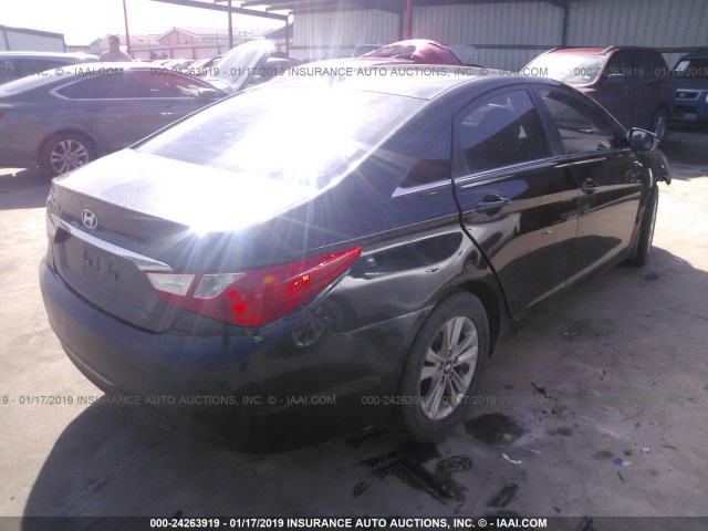 5NPEB4AC6BH098800 - 2011 HYUNDAI SONATA GLS BLACK photo 4