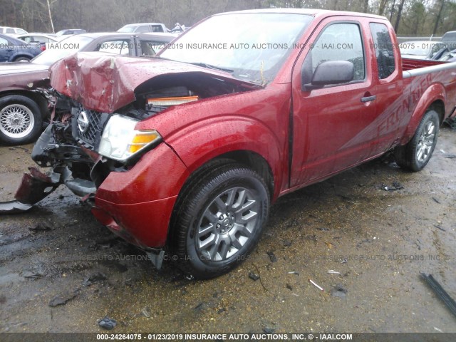 1N6AD0CU2CC409575 - 2012 NISSAN FRONTIER SV/PRO-4X RED photo 2