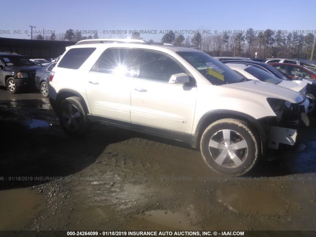 1GKER33D29J129686 - 2009 GMC ACADIA SLT-2 WHITE photo 1