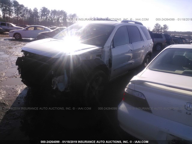 1GKER33D29J129686 - 2009 GMC ACADIA SLT-2 WHITE photo 2