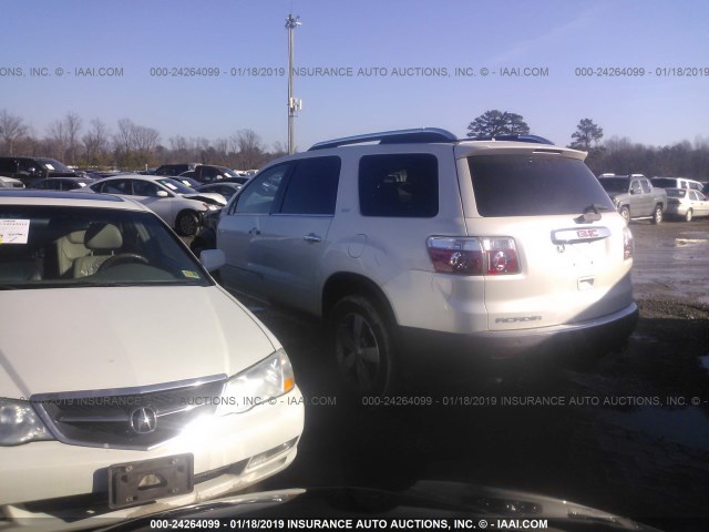 1GKER33D29J129686 - 2009 GMC ACADIA SLT-2 WHITE photo 3