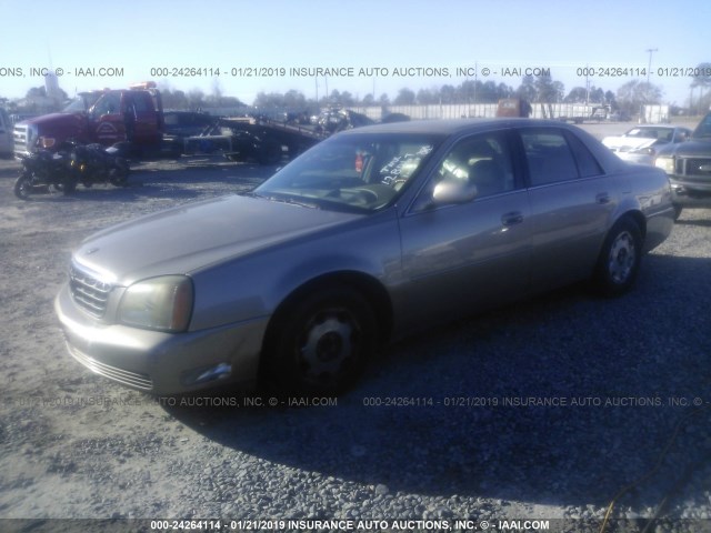 1G6KE57Y11U128067 - 2001 CADILLAC DEVILLE DHS GOLD photo 2