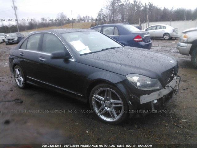 WDDGF4HB7DG089675 - 2013 MERCEDES-BENZ C 250 BLUE photo 1