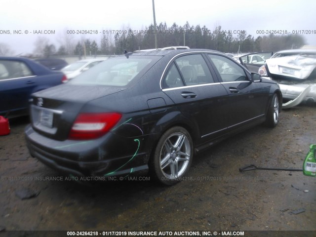 WDDGF4HB7DG089675 - 2013 MERCEDES-BENZ C 250 BLUE photo 4