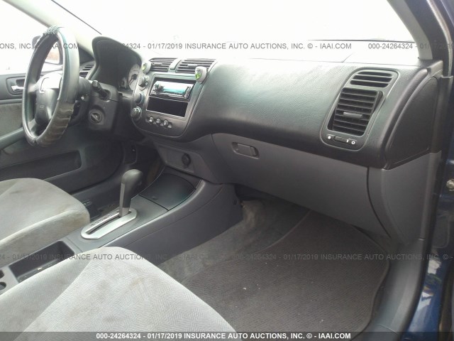 2HGES26732H556657 - 2002 HONDA CIVIC EX ლურჯი ფოტო 5