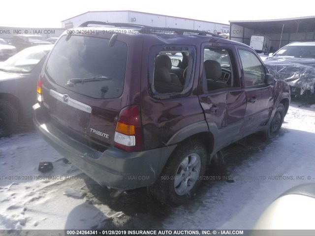 4F2CZ961X3KM51565 - 2003 MAZDA TRIBUTE ES 栗色 照片 4