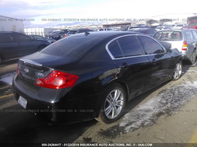 JN1CV6AR5DM750428 - 2013 INFINITI G37 BLACK photo 4