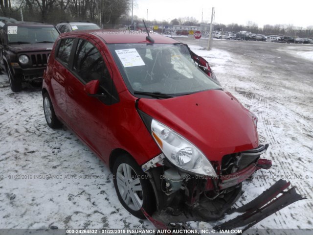 KL8CA6S91EC557068 - 2014 CHEVROLET SPARK LS RED photo 1