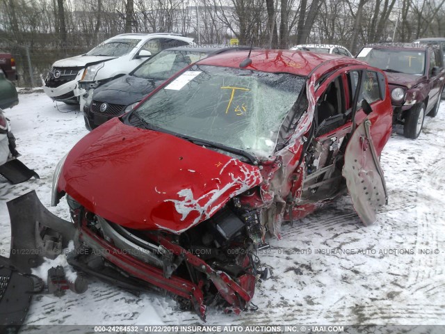 KL8CA6S91EC557068 - 2014 CHEVROLET SPARK LS RED photo 2