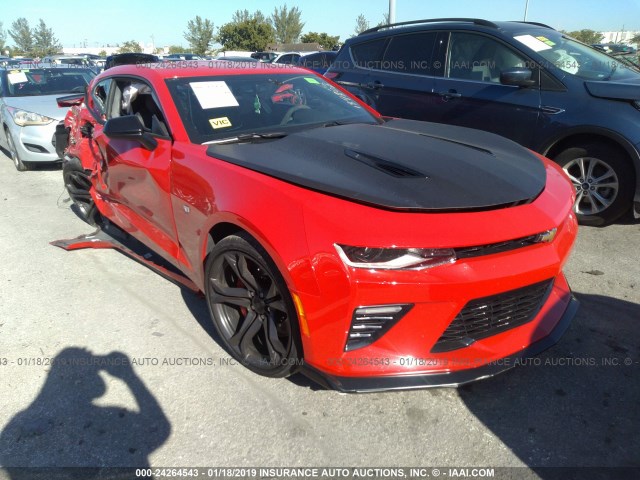 1G1FE1R7XJ0189803 - 2018 CHEVROLET CAMARO SS RED photo 1