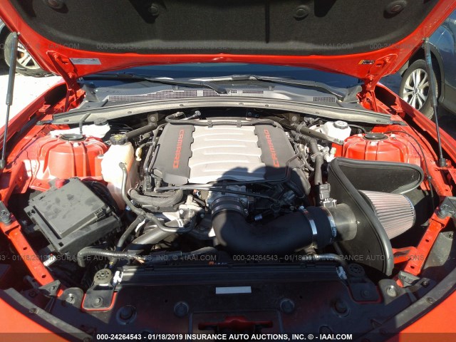 1G1FE1R7XJ0189803 - 2018 CHEVROLET CAMARO SS RED photo 10