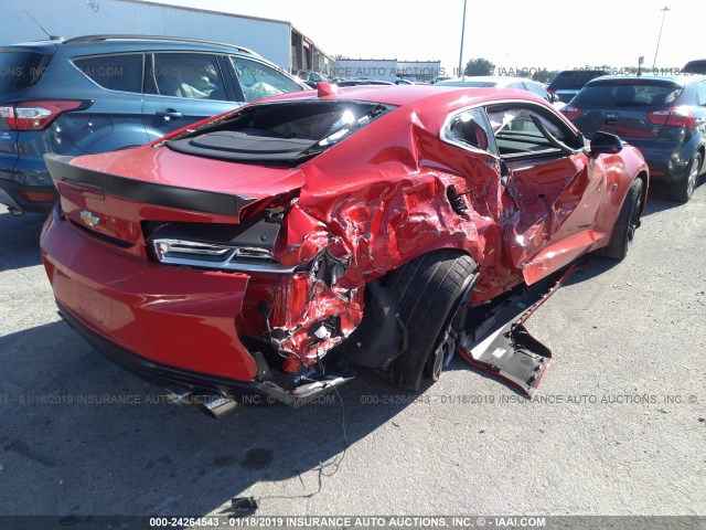 1G1FE1R7XJ0189803 - 2018 CHEVROLET CAMARO SS RED photo 4