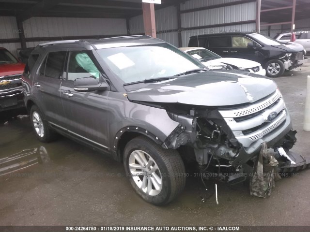 1FM5K8D84EGA43457 - 2014 FORD EXPLORER XLT GRAY photo 1