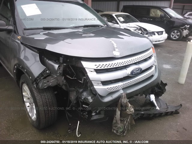 1FM5K8D84EGA43457 - 2014 FORD EXPLORER XLT GRAY photo 6