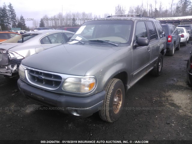 1FMZU73E31ZA14267 - 2001 FORD EXPLORER XLT GREEN photo 2