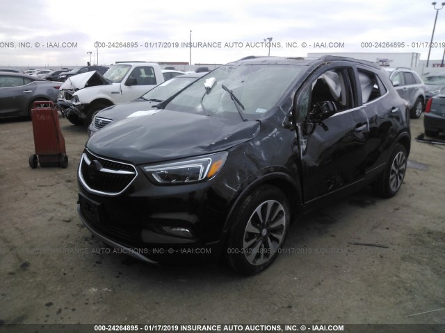 KL4CJCSB1JB560748 - 2018 BUICK ENCORE ESSENCE BLACK photo 2