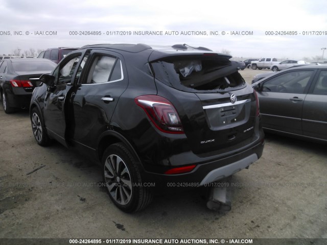 KL4CJCSB1JB560748 - 2018 BUICK ENCORE ESSENCE BLACK photo 3