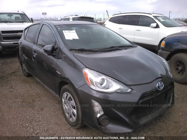 JTDKDTB31F1101671 - 2015 TOYOTA PRIUS C GRAY photo 1