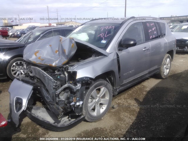 1C4NJCBA5GD704949 - 2016 JEEP COMPASS SPORT SILVER photo 2