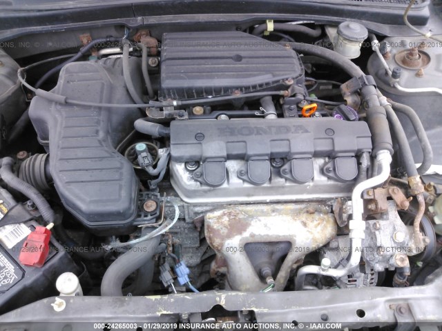 2HGES16315H623462 - 2005 HONDA CIVIC DX VP SILVER photo 10