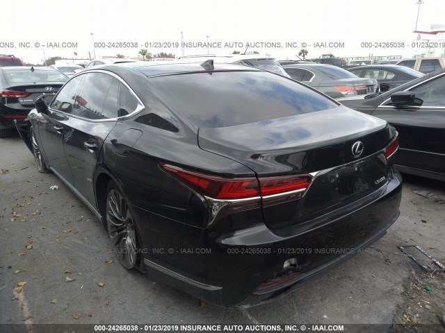 JTHB5LFF7J5001365 - 2018 LEXUS LS BLACK photo 3