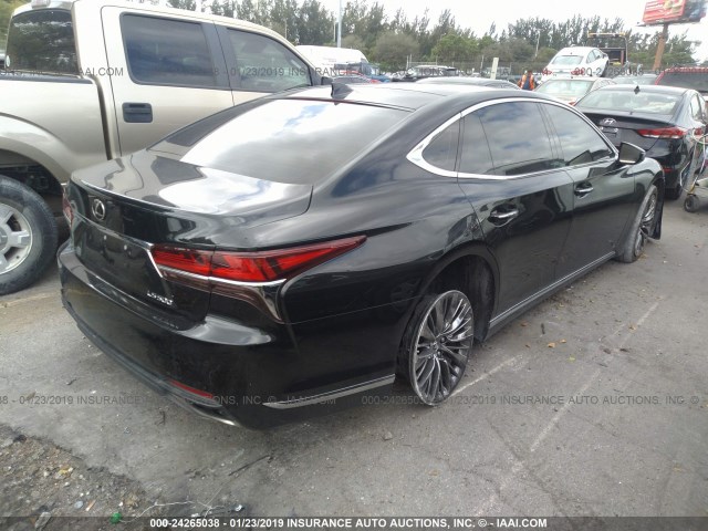 JTHB5LFF7J5001365 - 2018 LEXUS LS BLACK photo 4