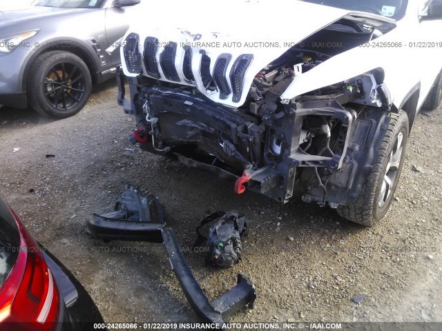 1C4PJMBS4EW255403 - 2014 JEEP CHEROKEE TRAILHAWK თეთრი ფოტო 6
