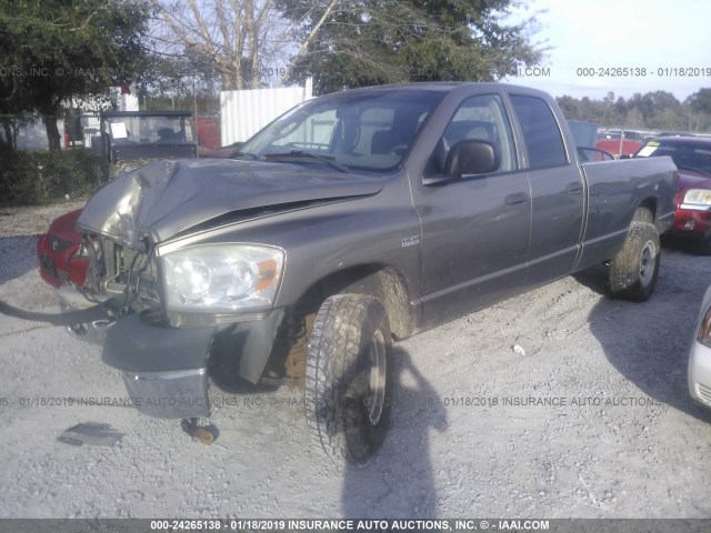 3D7KS28D17G804941 - 2007 DODGE RAM 2500 ST/SLT TAN photo 2