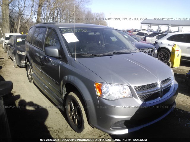 2C4RDGCG2DR545707 - 2013 DODGE GRAND CARAVAN SXT SILVER photo 6