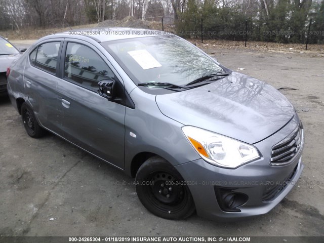 ML32F3FJ8HHF19051 - 2017 MITSUBISHI MIRAGE G4 ES ნაცრისფერი ფოტო 1