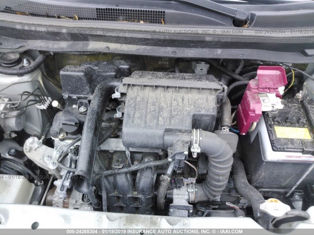 ML32F3FJ8HHF19051 - 2017 MITSUBISHI MIRAGE G4 ES ნაცრისფერი ფოტო 10