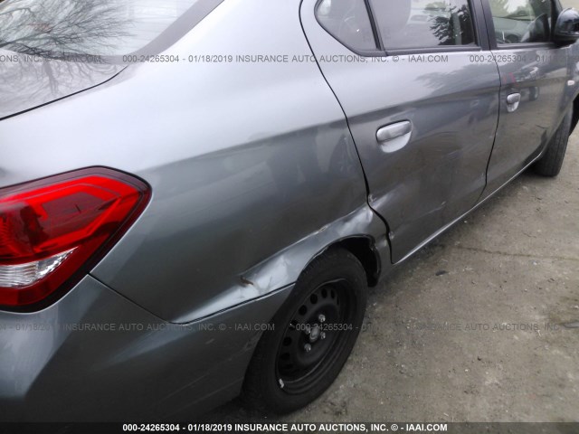 ML32F3FJ8HHF19051 - 2017 MITSUBISHI MIRAGE G4 ES ნაცრისფერი ფოტო 6