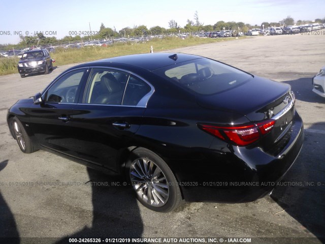 JN1EV7AP8JM591266 - 2018 INFINITI Q50 LUXE/SPORT BLACK photo 3