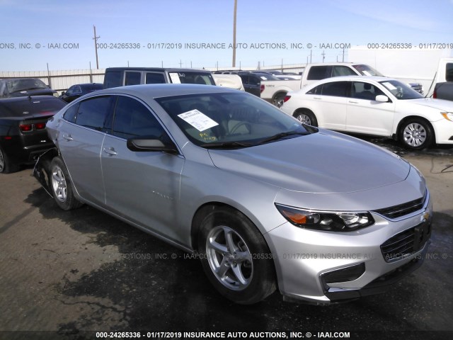 1G1ZB5ST9HF137722 - 2017 CHEVROLET MALIBU LS SILVER photo 1