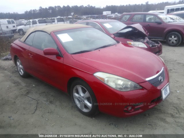 4T1FA38P77U118104 - 2007 TOYOTA CAMRY SOLARA SE/SLE RED photo 1