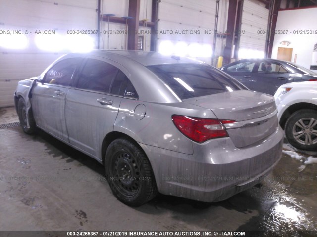 1C3CCBBB8DN509815 - 2013 CHRYSLER 200 TOURING SILVER photo 3