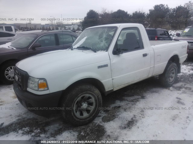 1FTYR11U58PA06699 - 2008 FORD RANGER WHITE photo 2