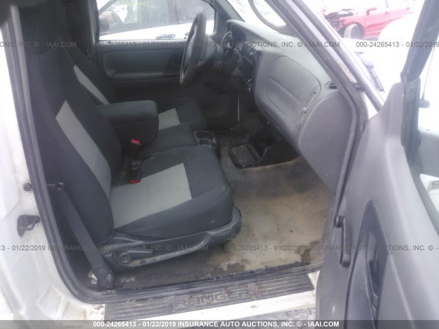 1FTYR11U58PA06699 - 2008 FORD RANGER WHITE photo 5