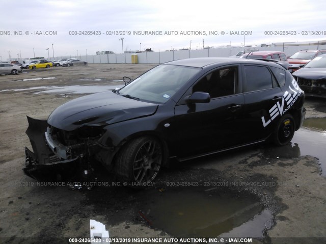 JM1BK34L881166667 - 2008 MAZDA SPEED 3 BLACK photo 2