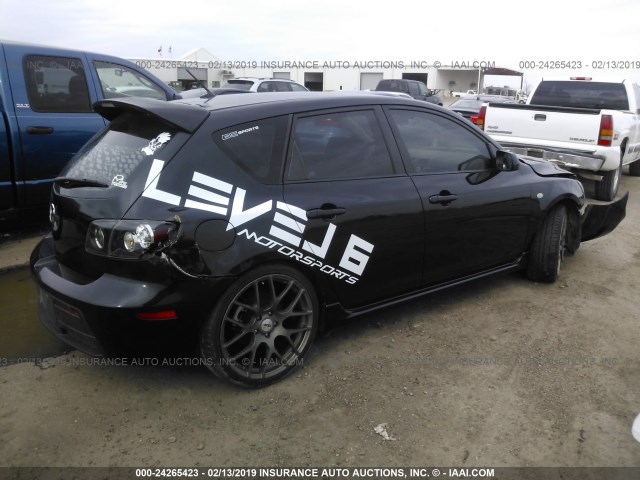 JM1BK34L881166667 - 2008 MAZDA SPEED 3 BLACK photo 4