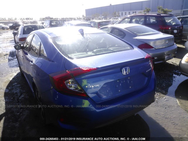 19XFC1F91GE221380 - 2016 HONDA CIVIC TOURING BLUE photo 3