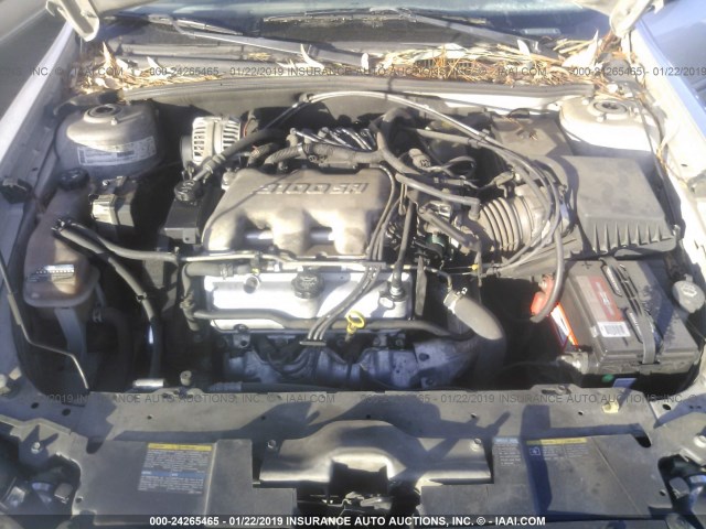 1G1NE52JX3M703623 - 2003 CHEVROLET MALIBU LS SILVER photo 10
