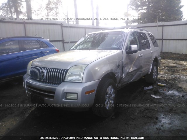 4M2EU38806UJ01458 - 2006 MERCURY MOUNTAINEER PREMIER GRAY photo 2