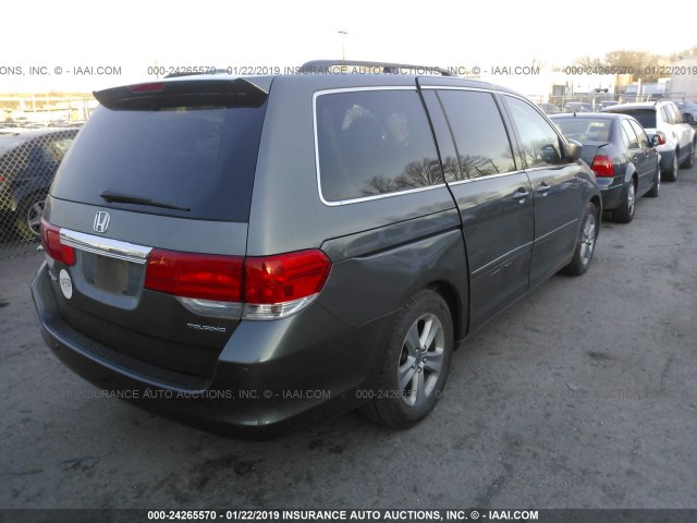 5FNRL38938B111979 - 2008 HONDA ODYSSEY TOURING GRAY photo 4