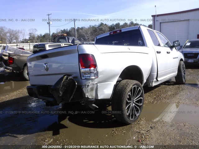 1C6RD6FP5CS313841 - 2012 DODGE RAM 1500 ST SILVER photo 4